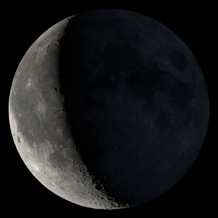 NASA visualization of the Moon on October 5, 2026