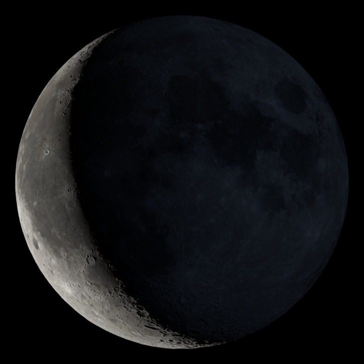 NASA visualization of the Moon on October 6, 2026