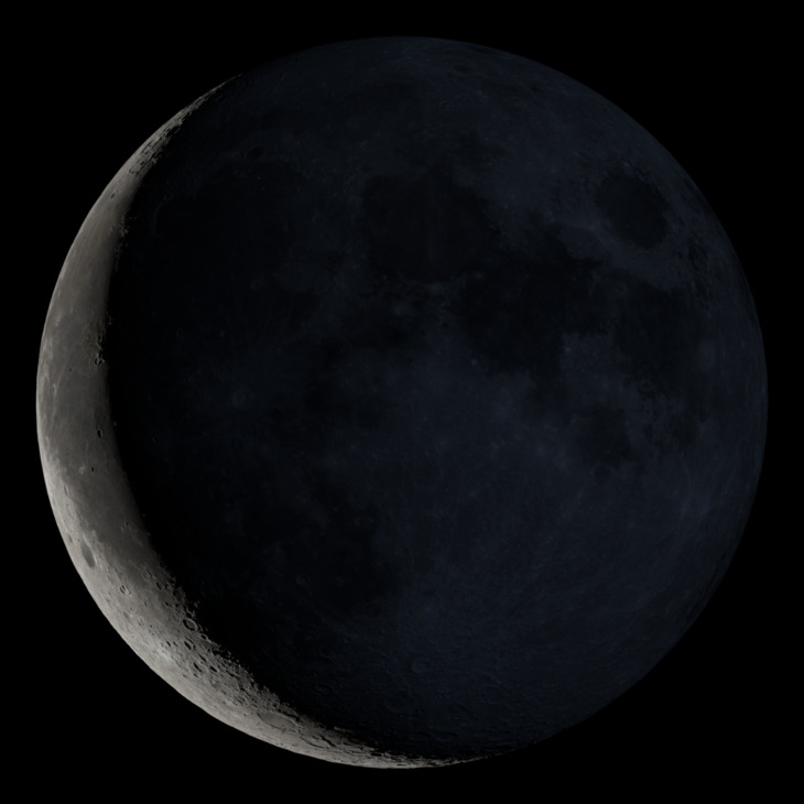 NASA visualization of the Moon on October 7, 2026