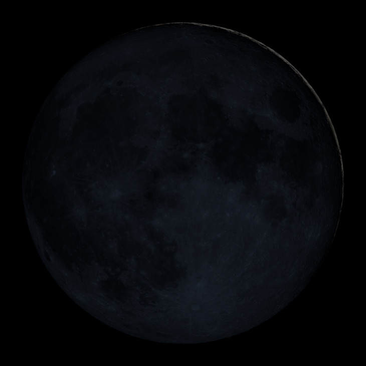 NASA visualization of the Moon on October 11, 2026