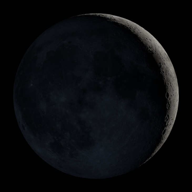 NASA visualization of the Moon on October 13, 2026