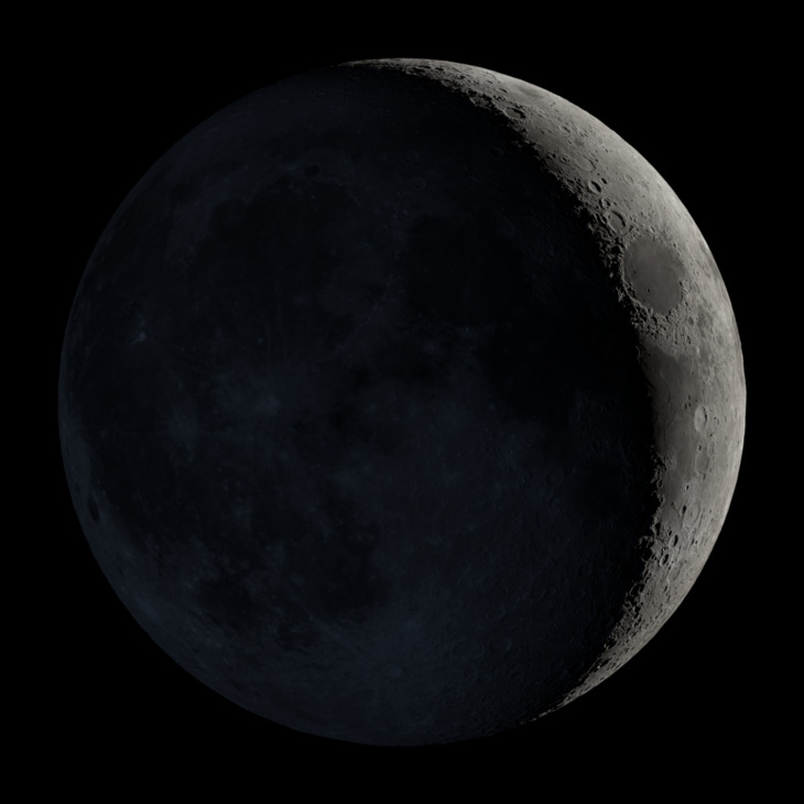 NASA visualization of the Moon on October 14, 2026