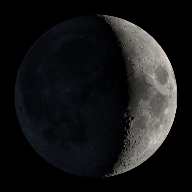 NASA visualization of the Moon on October 16, 2026