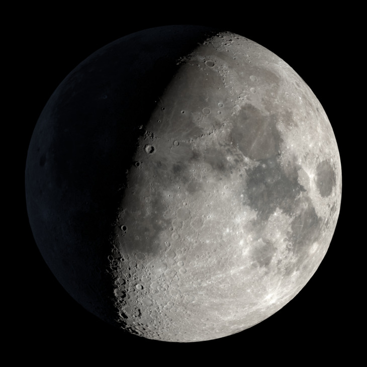 Visualizzazione NASA della Luna del 20 ottobre 2026
