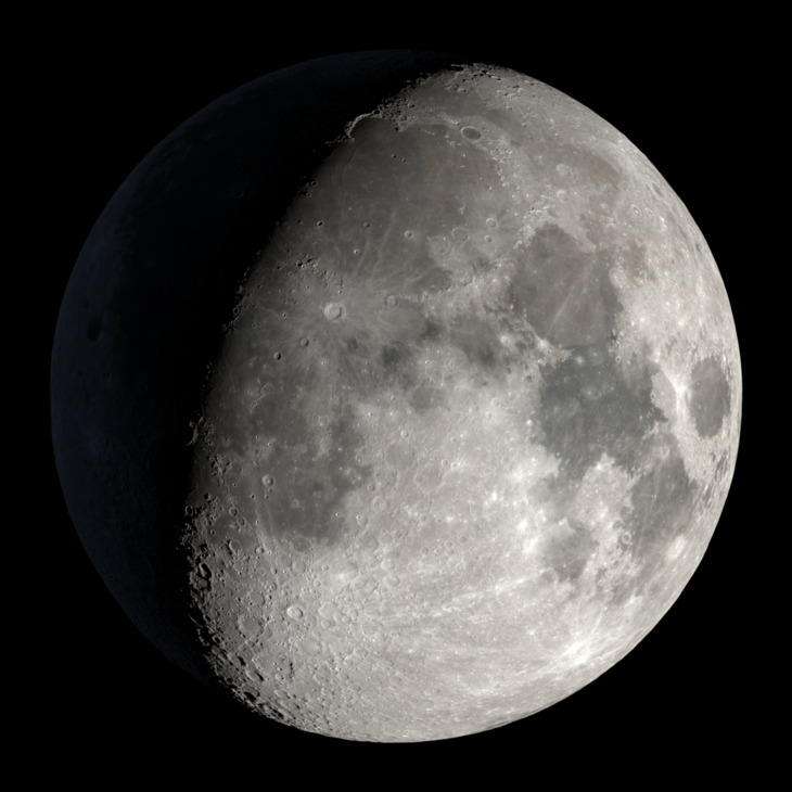 NASA visualization of the Moon on October 21, 2026