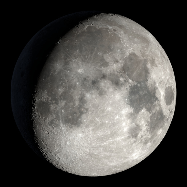NASA visualization of the Moon on October 22, 2026