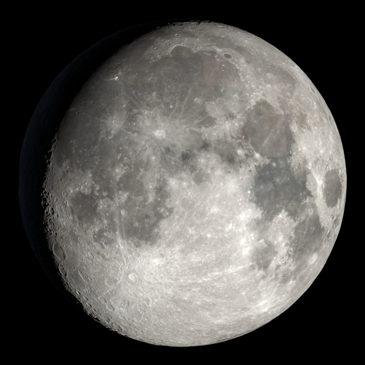 NASA visualization of the Moon on October 23, 2026