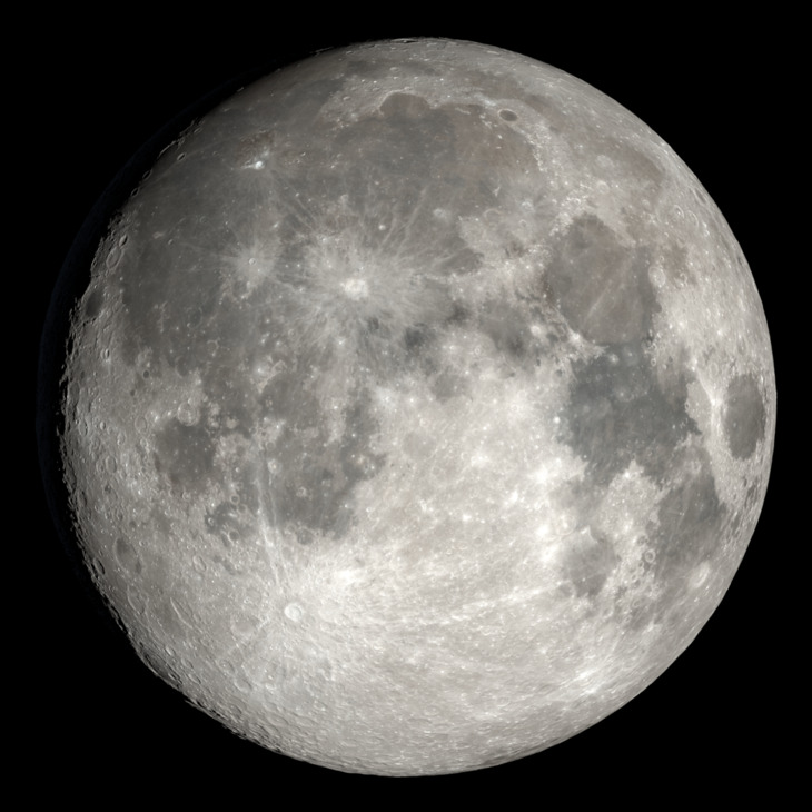 NASA visualization of the Moon on October 24, 2026