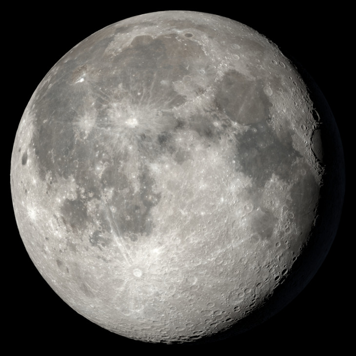 NASA visualization of the Moon on October 28, 2026