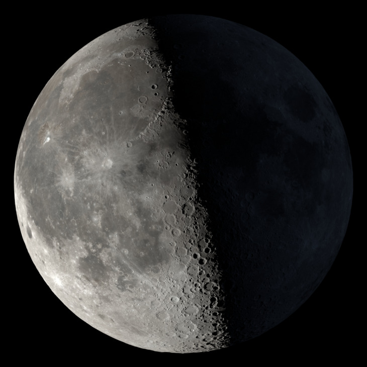 NASA visualization of the Moon on November 1, 2026