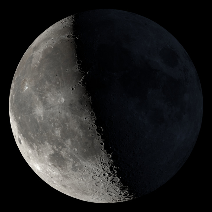 NASA visualization of the Moon on November 2, 2026