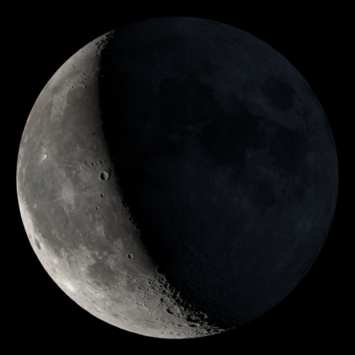 NASA visualization of the Moon on November 3, 2026