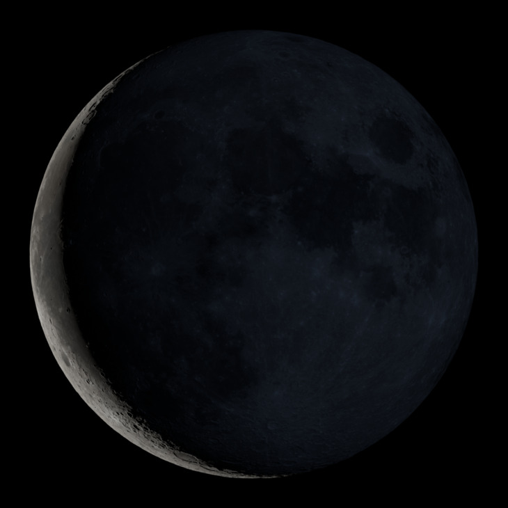 NASA visualization of the Moon on November 6, 2026