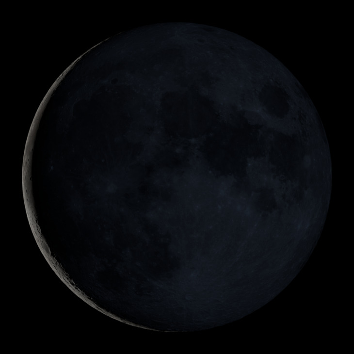 NASA visualization of the Moon on November 7, 2026
