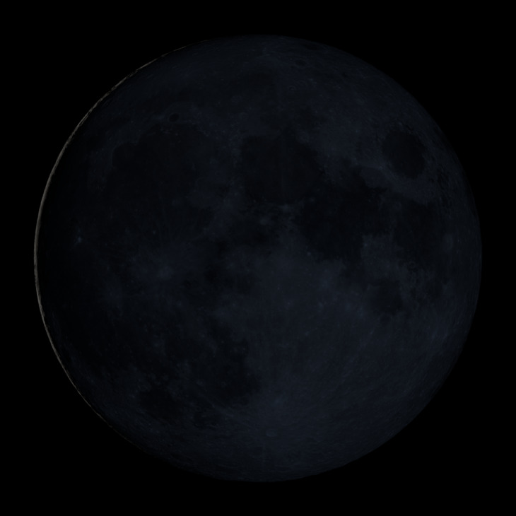 NASA visualization of the Moon on November 8, 2026