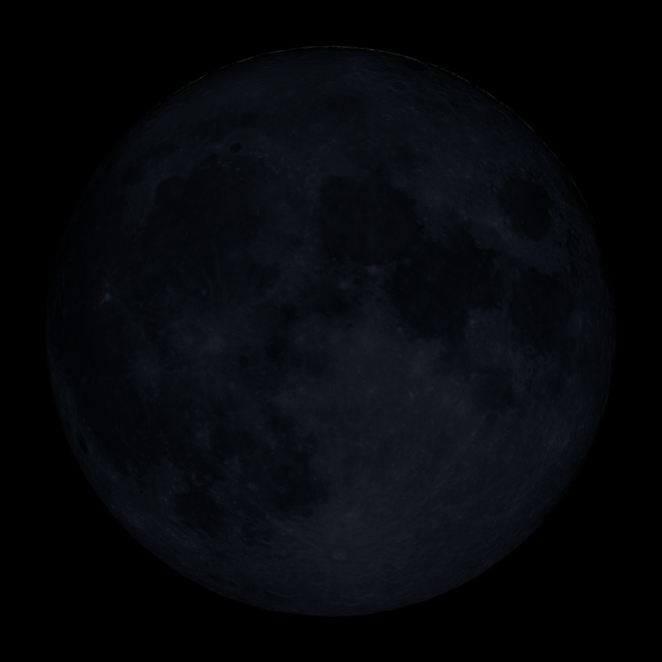 NASA visualization of the Moon on November 9, 2026