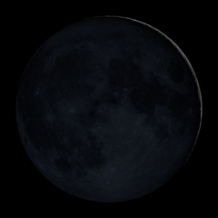 NASA visualization of the Moon on November 10, 2026