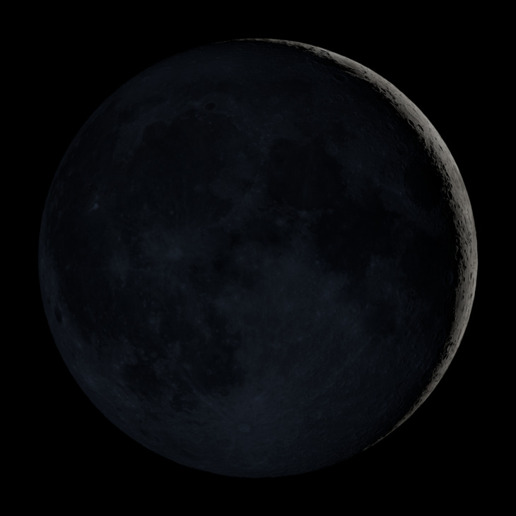 NASA visualization of the Moon on November 11, 2026