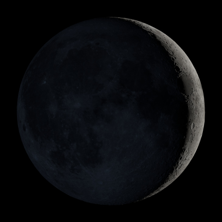 NASA visualization of the Moon on November 12, 2026