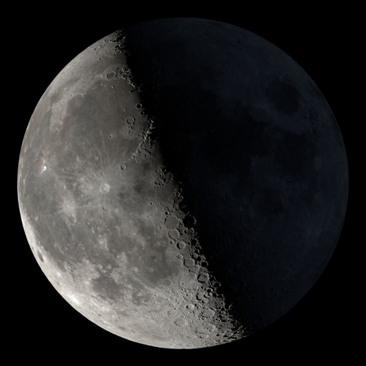 NASA visualization of the Moon on December 1, 2026