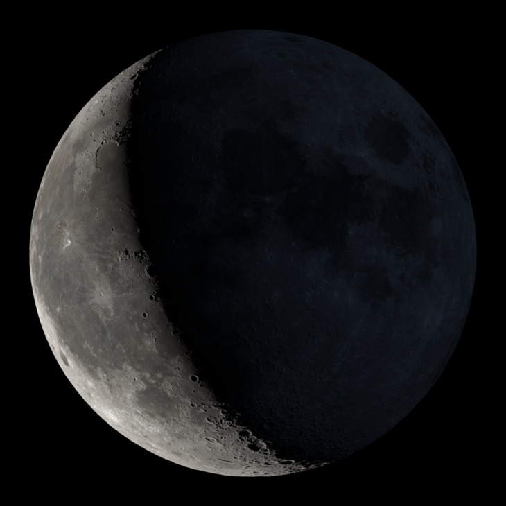 NASA visualization of the Moon on December 3, 2026