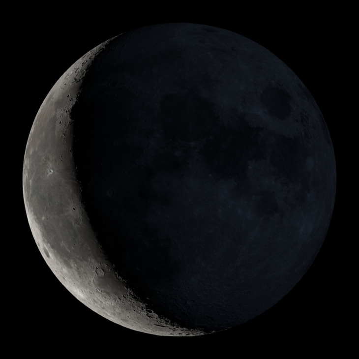 NASA visualization of the Moon on December 4, 2026