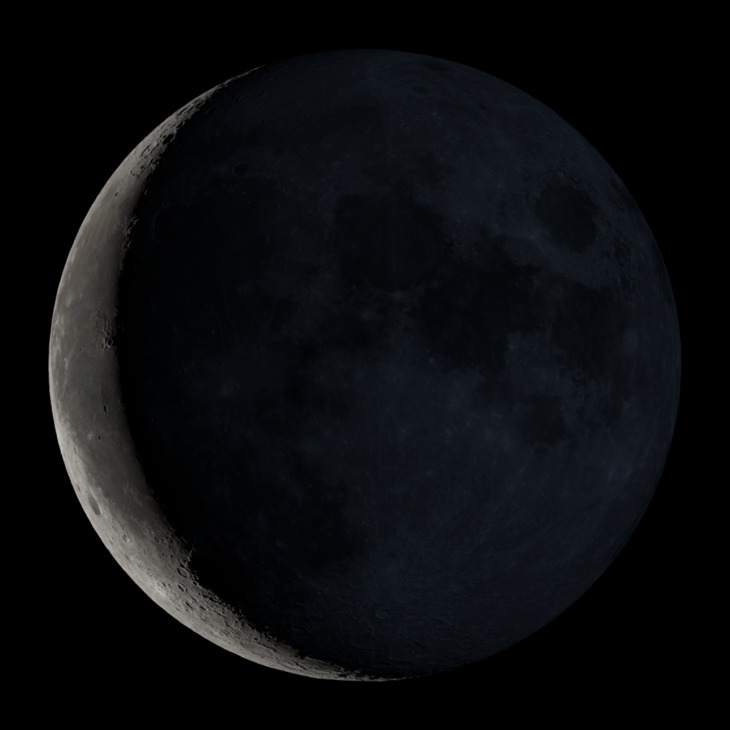 NASA visualization of the Moon on December 5, 2026