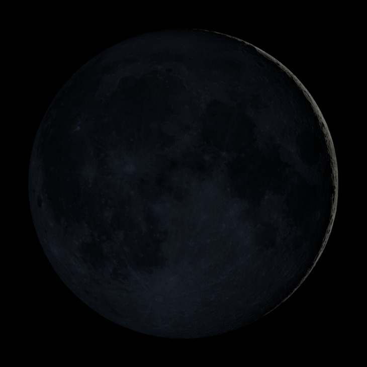 NASA visualization of the Moon on December 10, 2026