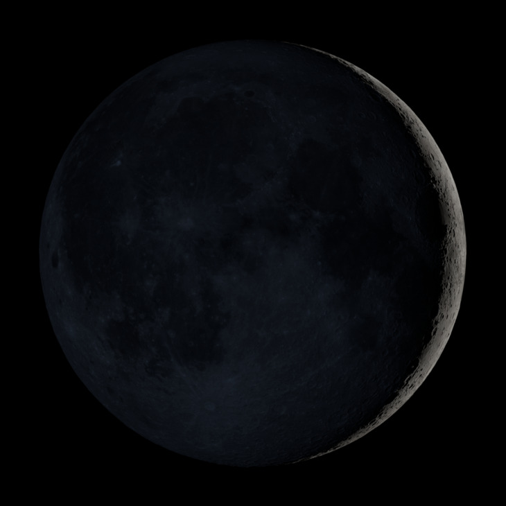 NASA visualization of the Moon on December 11, 2026