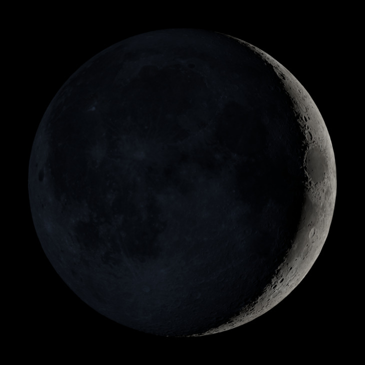 NASA visualization of the Moon on December 12, 2026