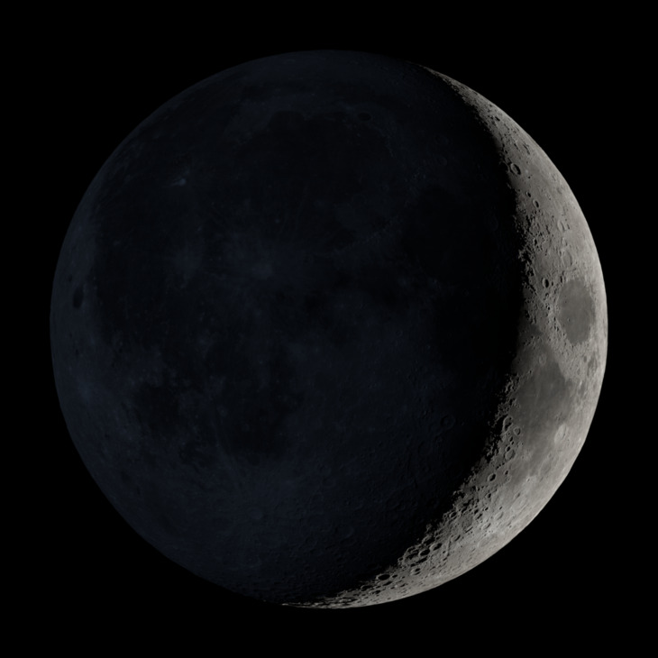 NASA visualization of the Moon on December 13, 2026