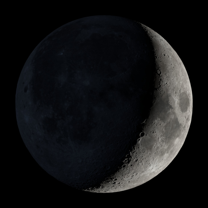 NASA visualization of the Moon on December 14, 2026