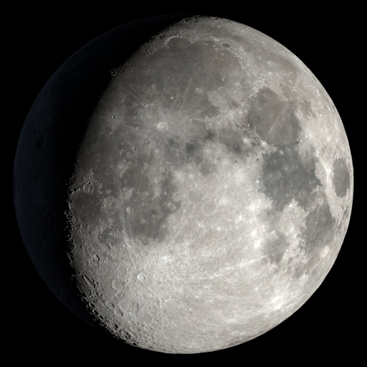 NASA visualization of the Moon on December 20, 2026