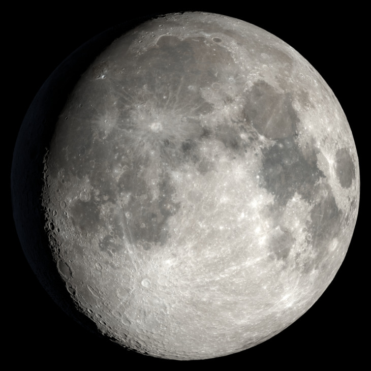 NASA visualization of the Moon on December 21, 2026